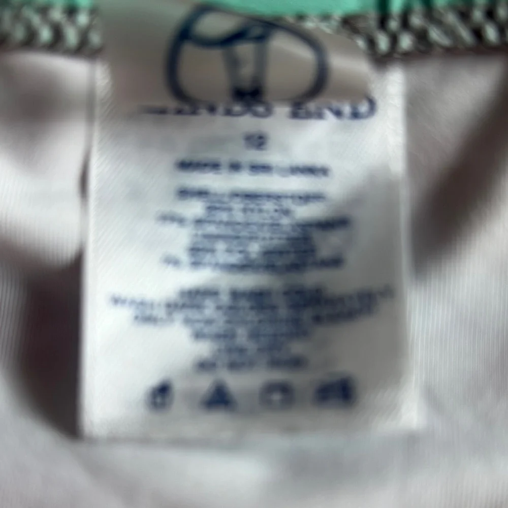 Lands' End Green and Pink Striped Tankini - Picture 11 of 11